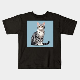 American Shorthair Cat Kids T-Shirt